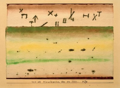 Segni celesti sopra il campo da Paul Klee